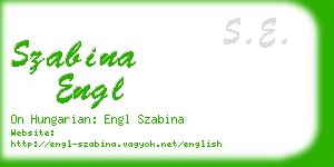 szabina engl business card